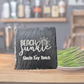 Handcrafted Siesta Key Beach Slate Coasters 4 Set Premium Coastal Drink Coasters for Beach Lovers